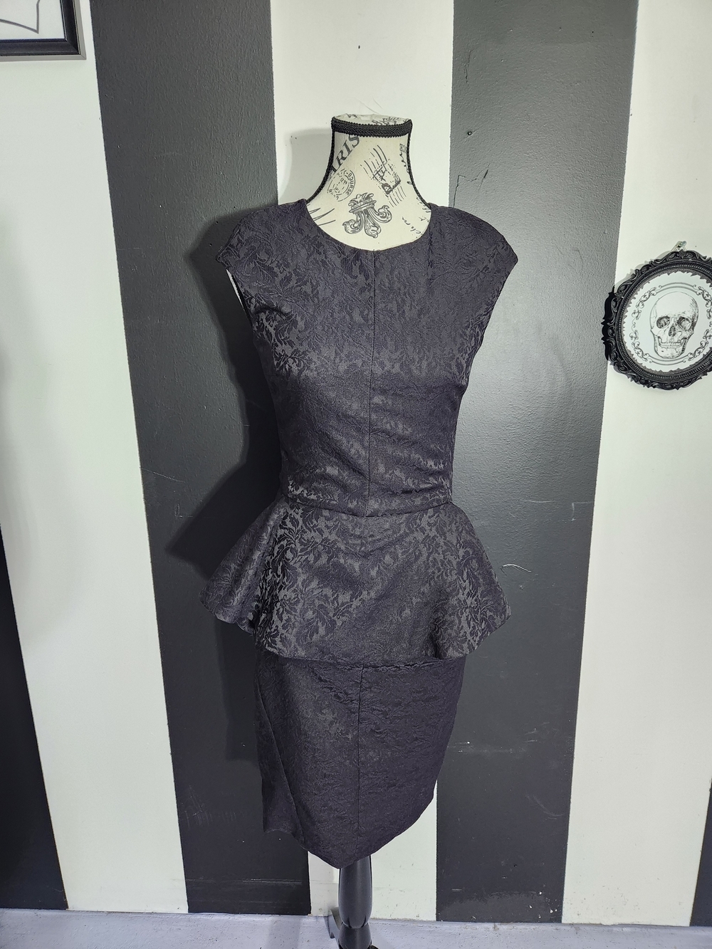 Zara Black Purple Dress